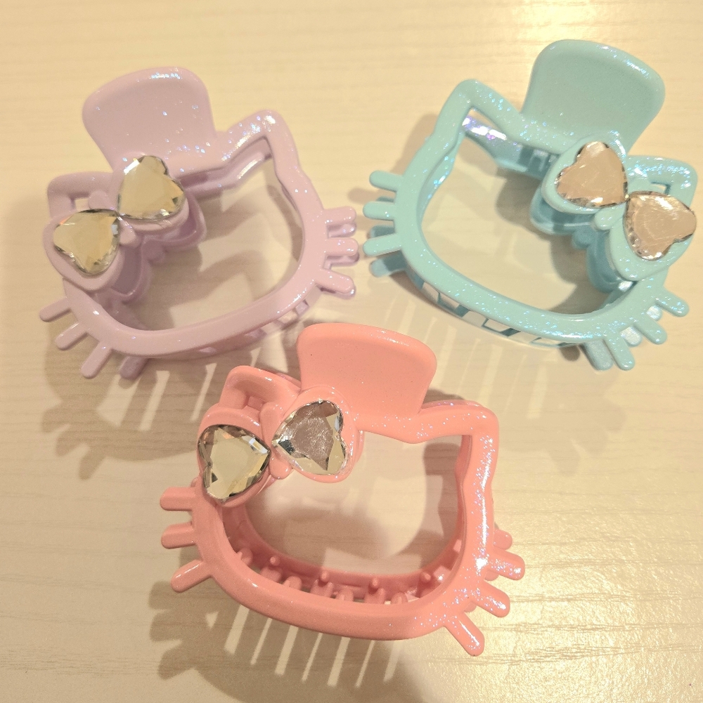 Colorful Cat-Shaped Hair Claws